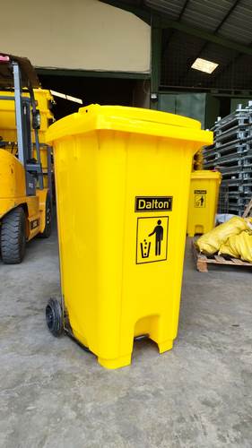 Tempat Sampah Pedal Roda 240 Liter Dalton (LXD 240K Yellow) - Gambar 4