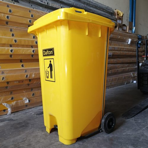 Tempat Sampah Pedal Roda 240 Liter Dalton (LXD 240K Yellow) - Gambar 5