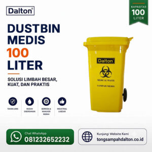 Tempat Sampah Medis 100 Liter Dalton (LXD 100B Yellow MP)