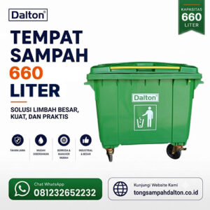 Tempat Sampah 660 Liter Dalton (LXD 660B Green Set)