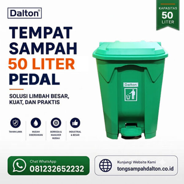 Tempat Sampah Pedal 50 Liter Dalton (LXD 50U)