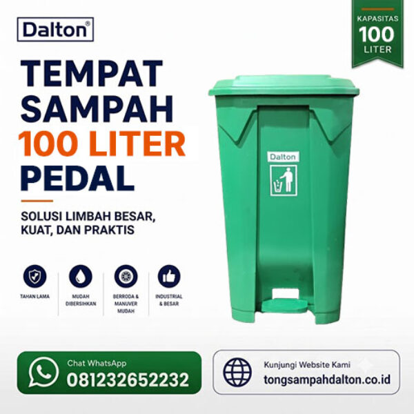 Tempat Sampah Pedal 100 Liter Dalton (LXD 100U)