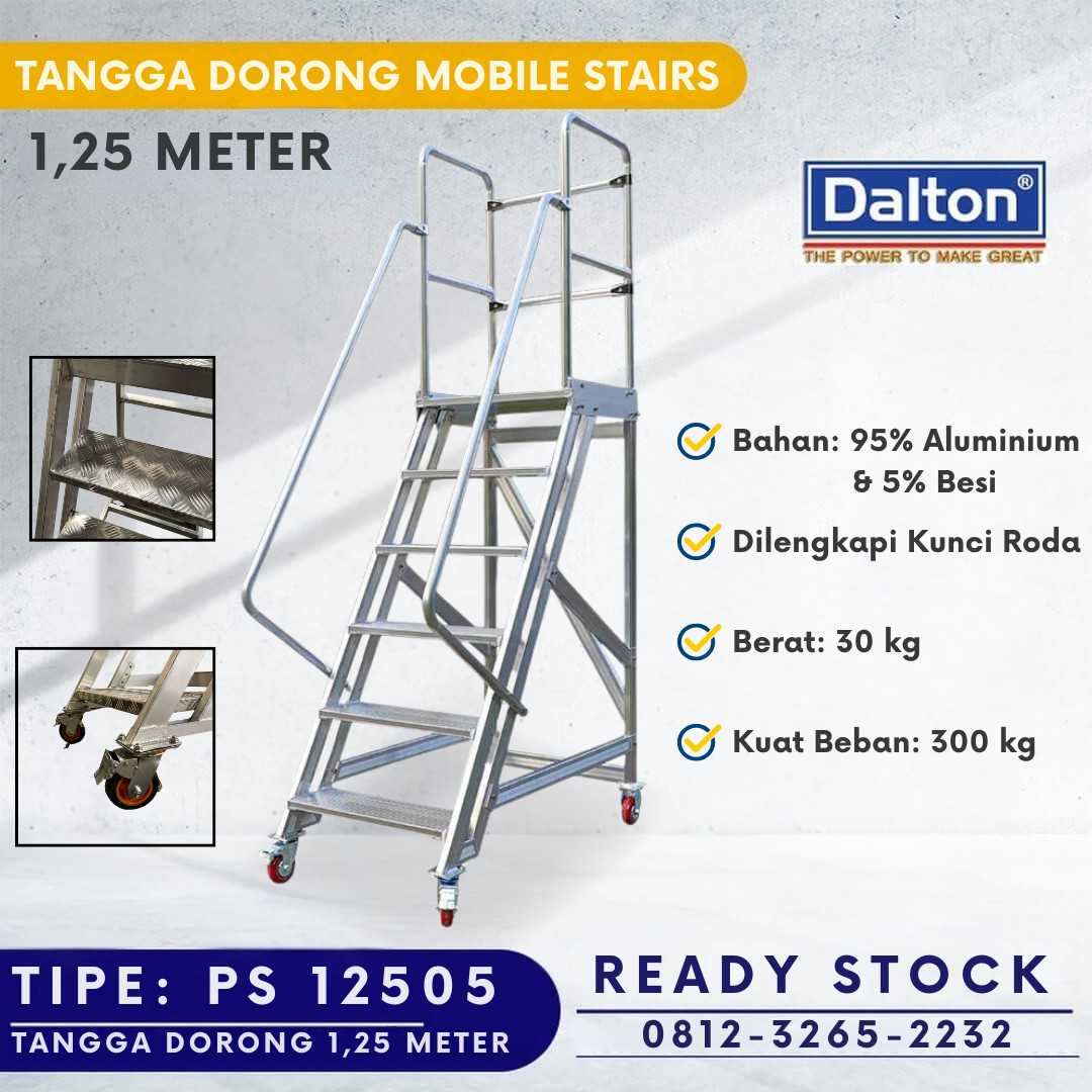 Tangga Dorong Gudang 1,25 meter Dalton