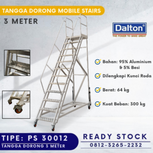 Tangga Dorong Gudang 3 meter Dalton