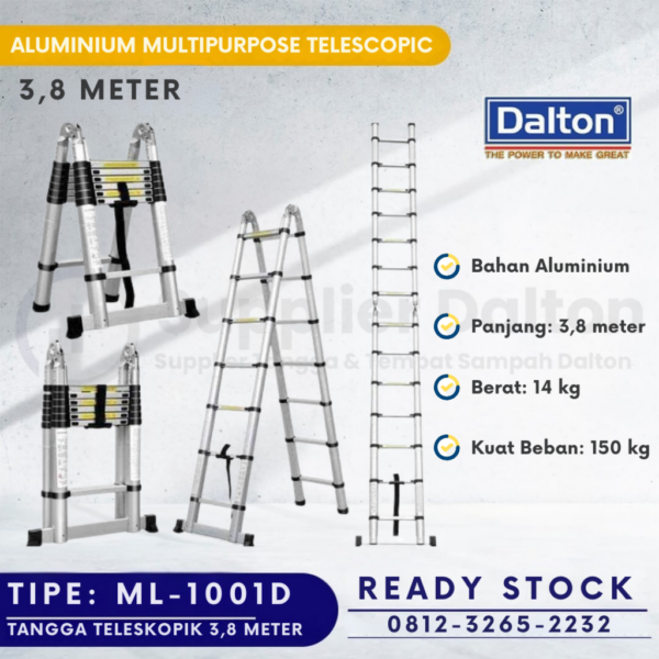 Tangga Teleskopik Double 3,8 Meter Dalton