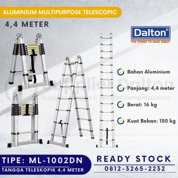 Tangga Teleskopik Double 4,4 Meter Dalton