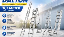 Tangga Aluminium Extention 6,7 Meter DALTON (ML 610)