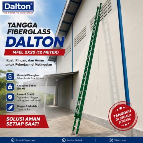 Tangga Fiberglass 12 Meter Dalton (MFEL 2x20)