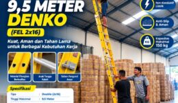 Tangga Fiberglass 9,5 Meter DENKO (FEL2x16)