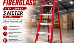 Tangga Fiberglass Step Ladder 3 Meter Denko (FEL 110)